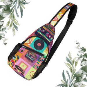 Y2K Retro Vintage Sling Bag for women  Chest Bag Purse for daughter Gift for Friend Crossbody Bag Shoulder Pouch Travel Pack  shoulder bag