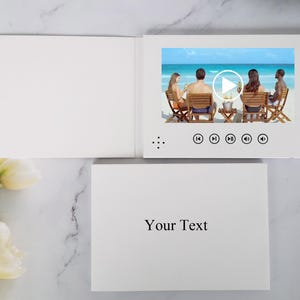 5 / 7 inch HD ips video book screen  | paper cover video player | our wedding gift 7"  videos brochure | 4GB memory
