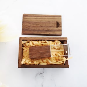 wooden USB box