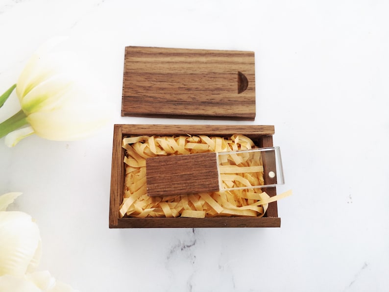 wooden USB box