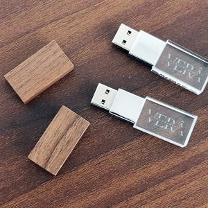 10 sets Free personalized Wooden Crystal USB flash drive | walnut  wood cap glass USB disk | high speed USB 3.0 8GB 16GB 32GB 64GB 128GB