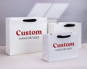 Personalized Logo Gift Bags: Thick Textured Luxury Packaging