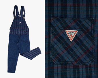 guess overalls 90s mens