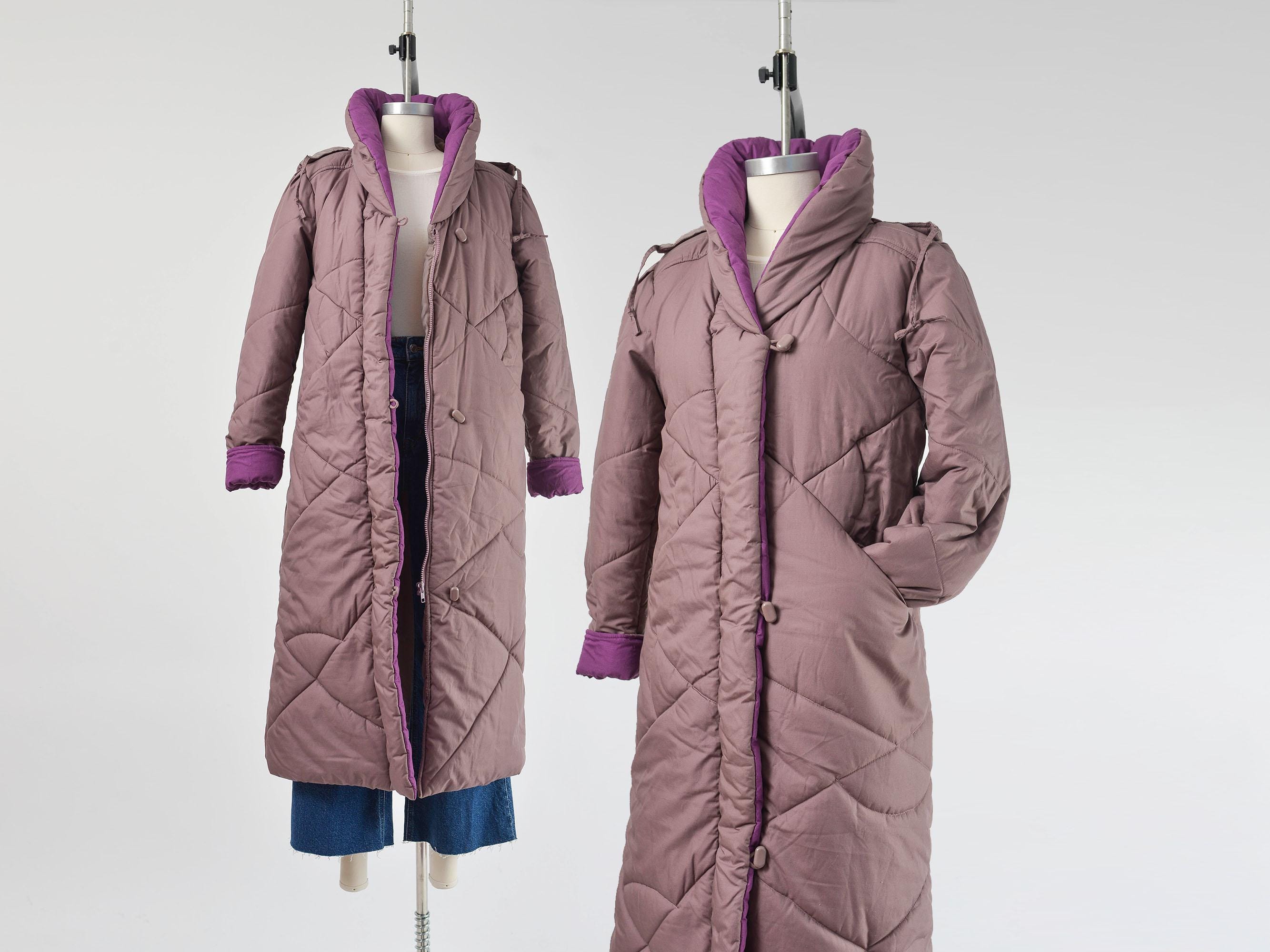 Vintage 1980s Mauve Wool Belted Jacket Vintage 1980s Mauve Wool Belted Jacket
