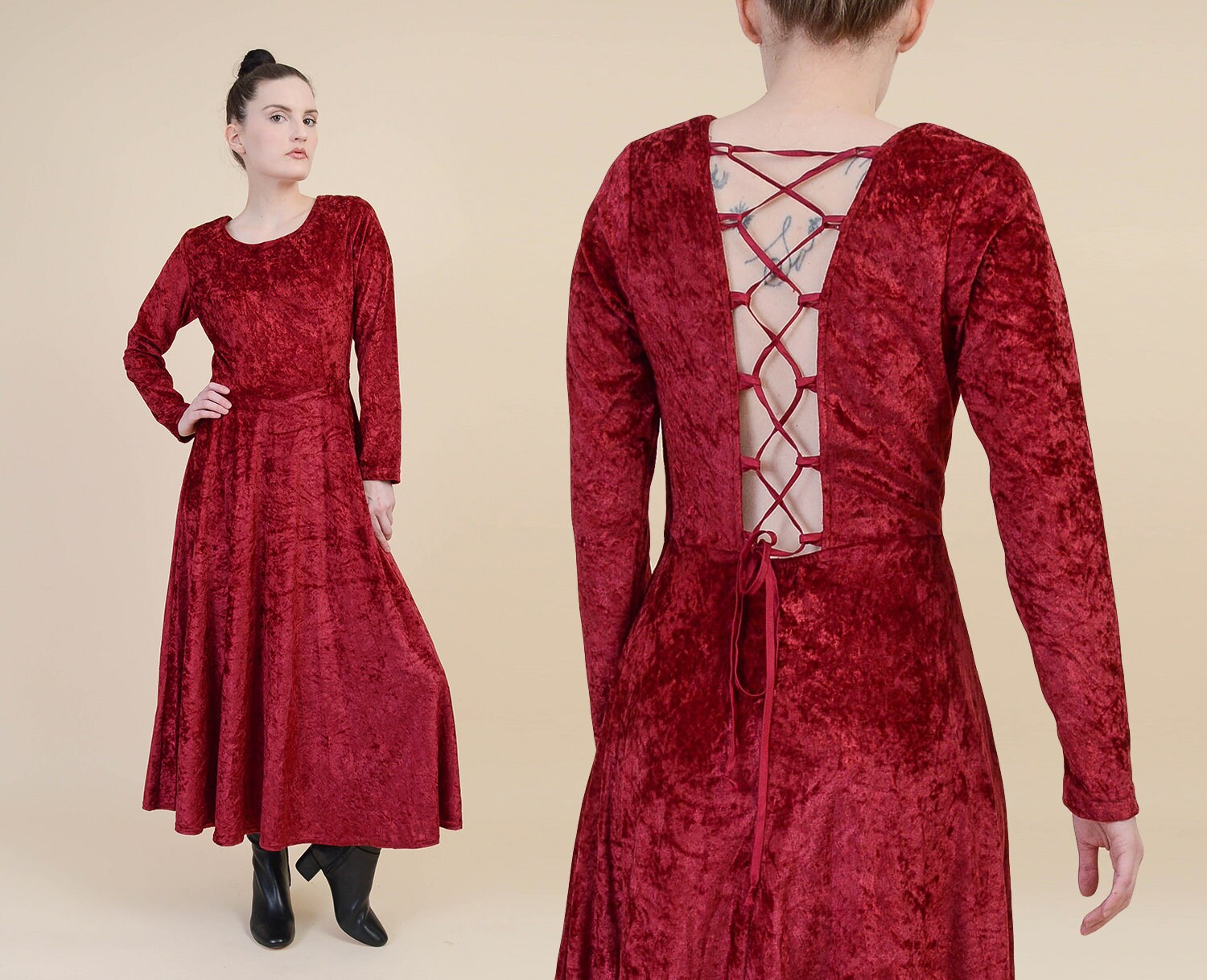 90s velvet dress