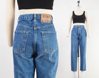 Gitano Jeans | 90s Vintage High Waisted Tapered Leg Mom Jeans size Medium