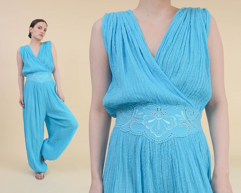 aqua jumpsuit