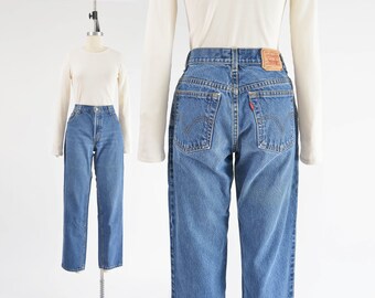 Levi's 550 Jeans 90s Y2K Vintage High Waisted Relaxed Fit Tapered Leg Mom Jeans size M 8