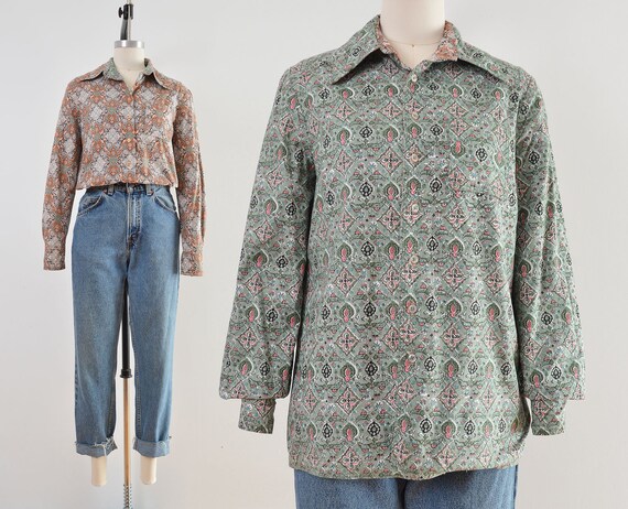 70s floral shirt