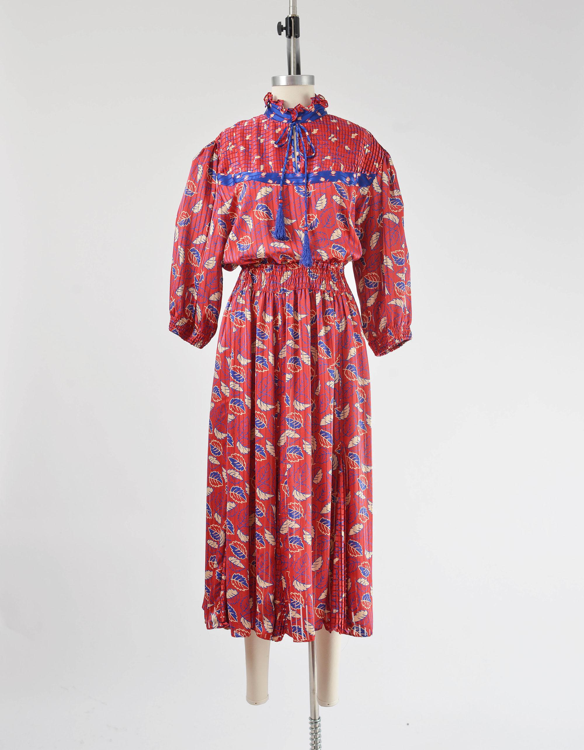 ワンピース dianefreis animal 90s Diane Freis Animal Print Beaded Maxi-XS/S/M — La