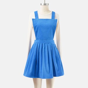 box pleated overall dress Overall Dress Pleated