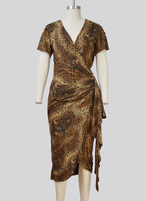 Leopard wrap skirt 80s cheap