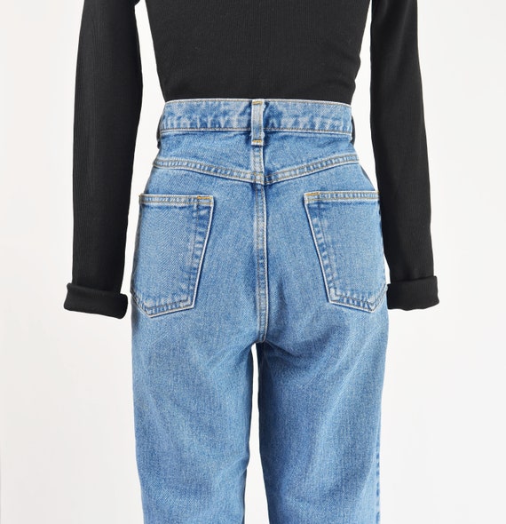 Geoffrey Beene Jeans 90s Vintage High Waisted Tap… - image 7