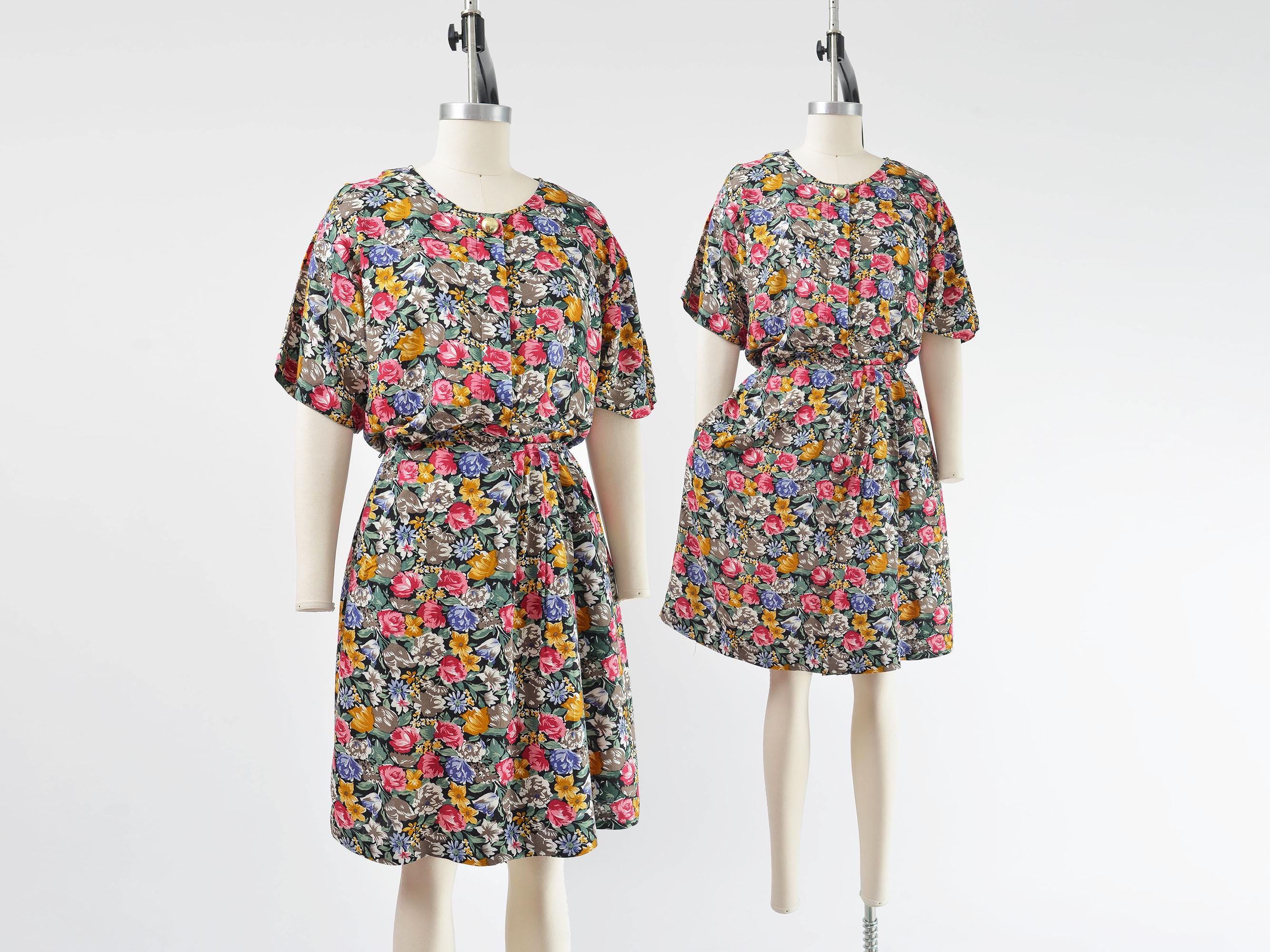 Vintage 90s Floral Wrap Around Skort Romper Size S M - Etsy