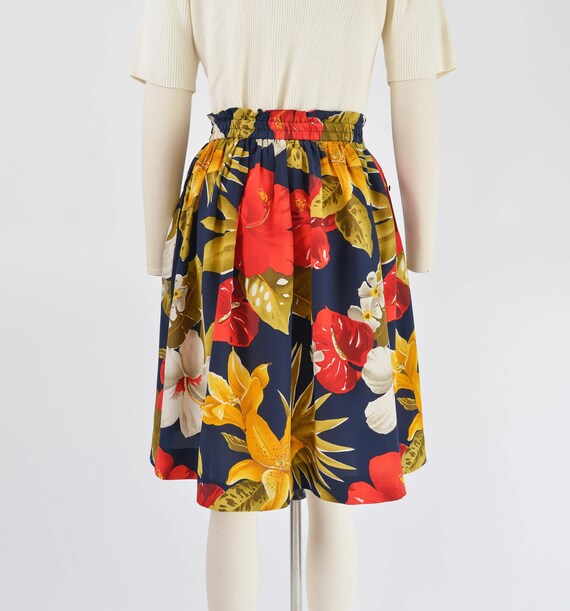 Tropical Floral Skirt size Medium | 90s Vintage S… - image 5