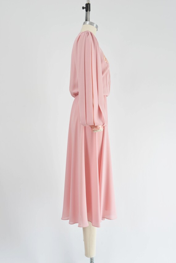 Pink Ursula of Switzerland Dress size S M | 70s V… - image 4