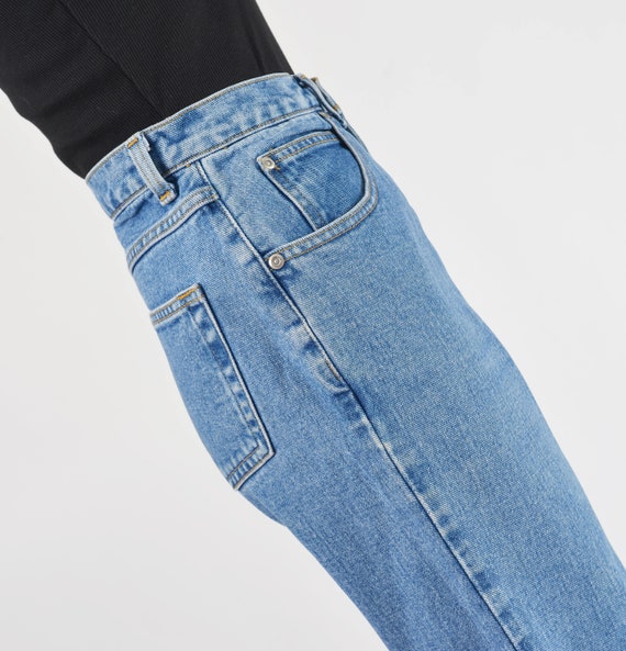 Geoffrey Beene Jeans 90s Vintage High Waisted Tap… - image 5