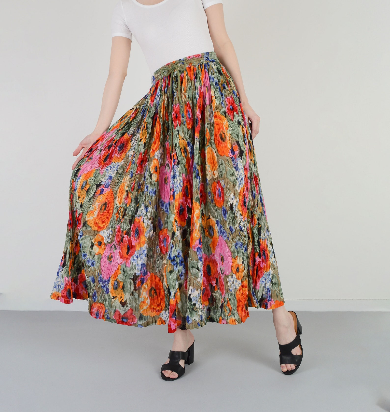 sea bailey broomstick pleated maxi