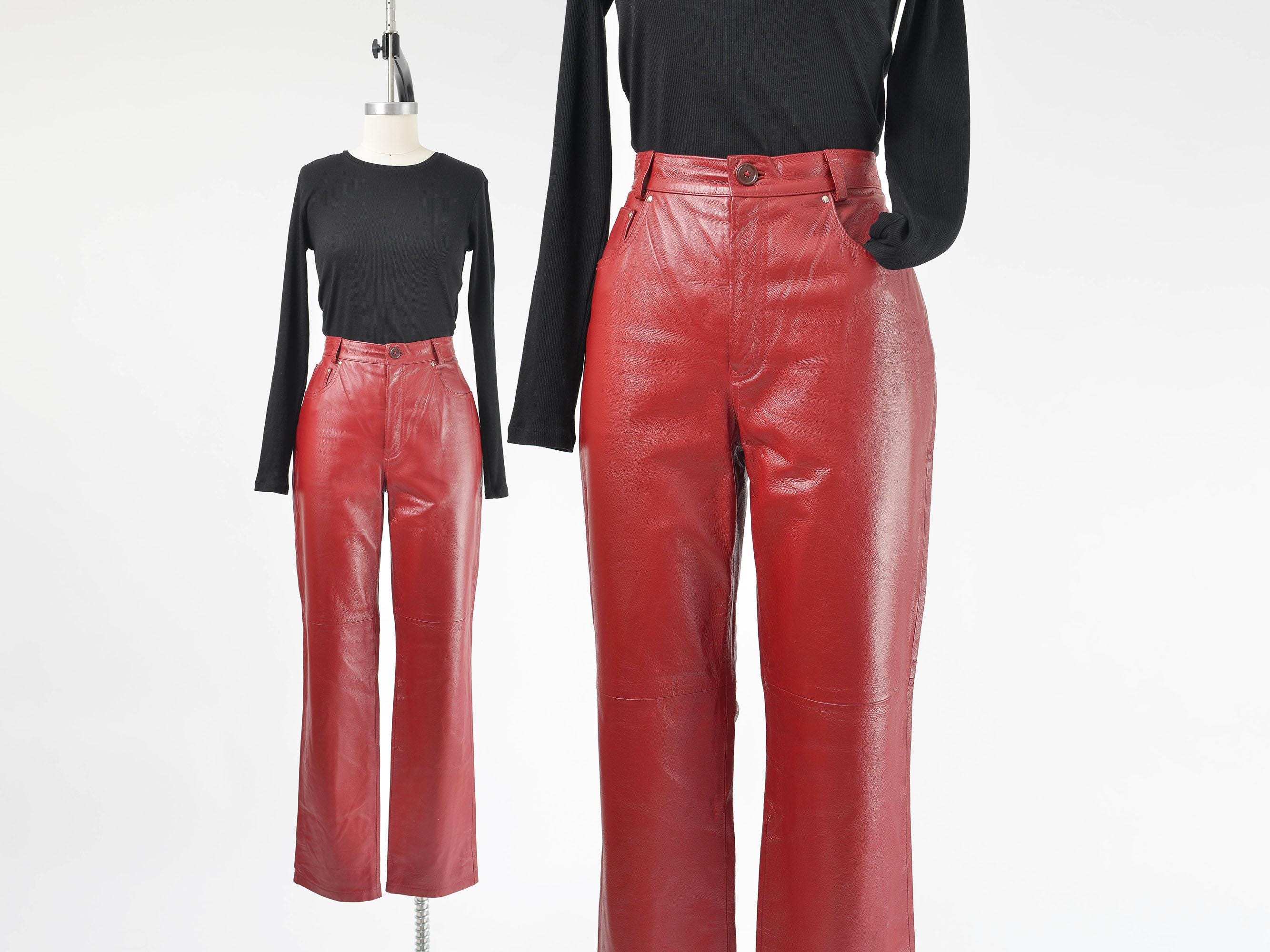 90s Leather Pants - Etsy 90s Leather Pants - Etsy