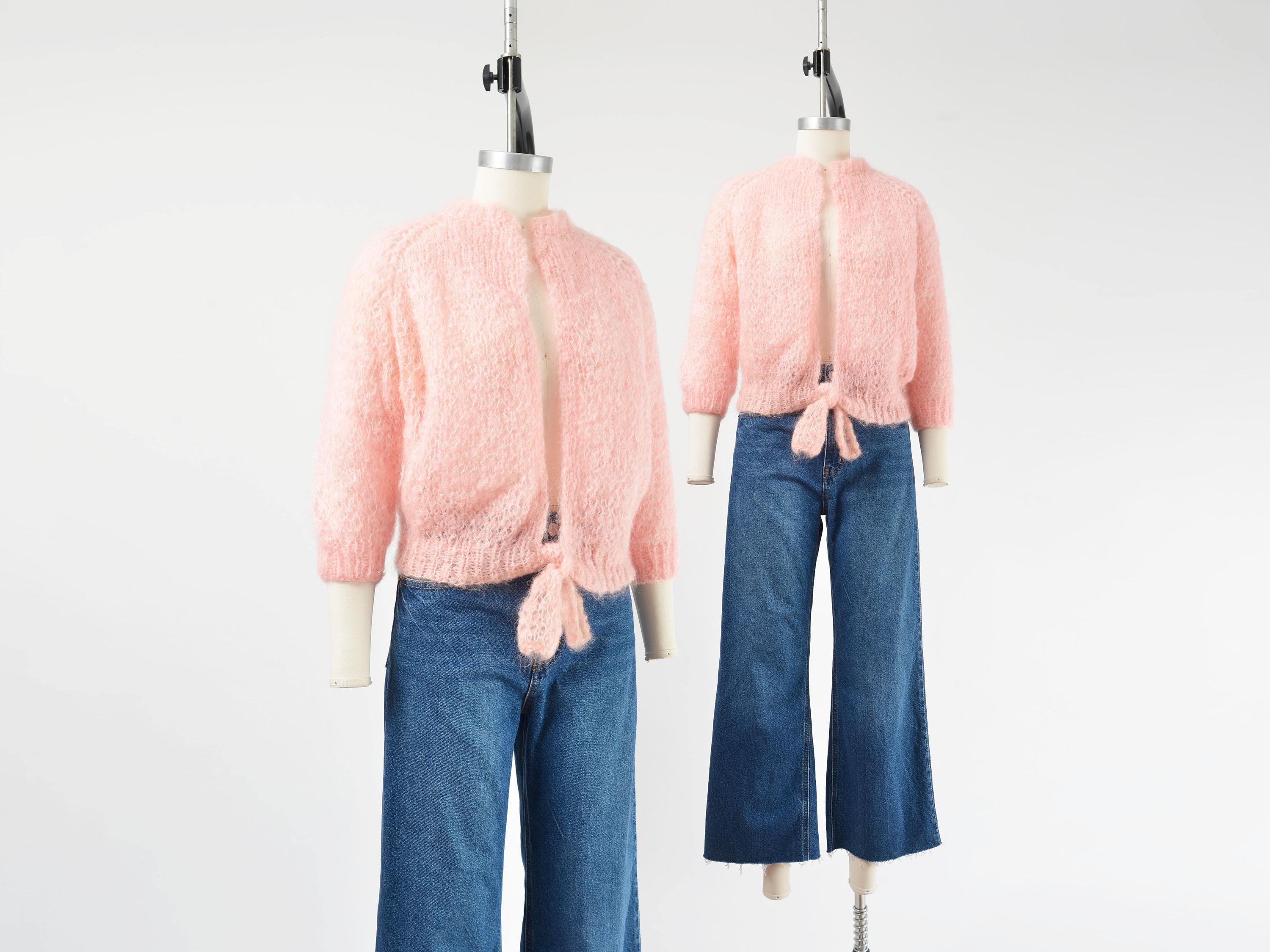 Pink Sheer Cardigan - Etsy