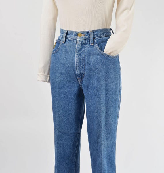 Vintage 90s Armani Jeans Size Medium High Waisted Tapered Leg 