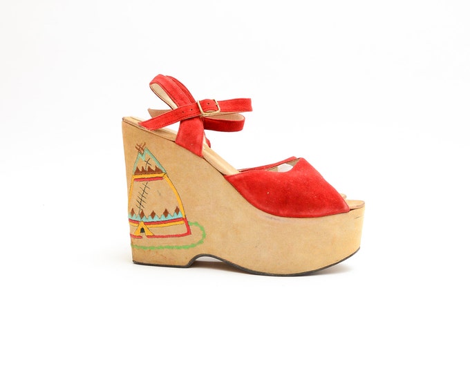70s platform wedges