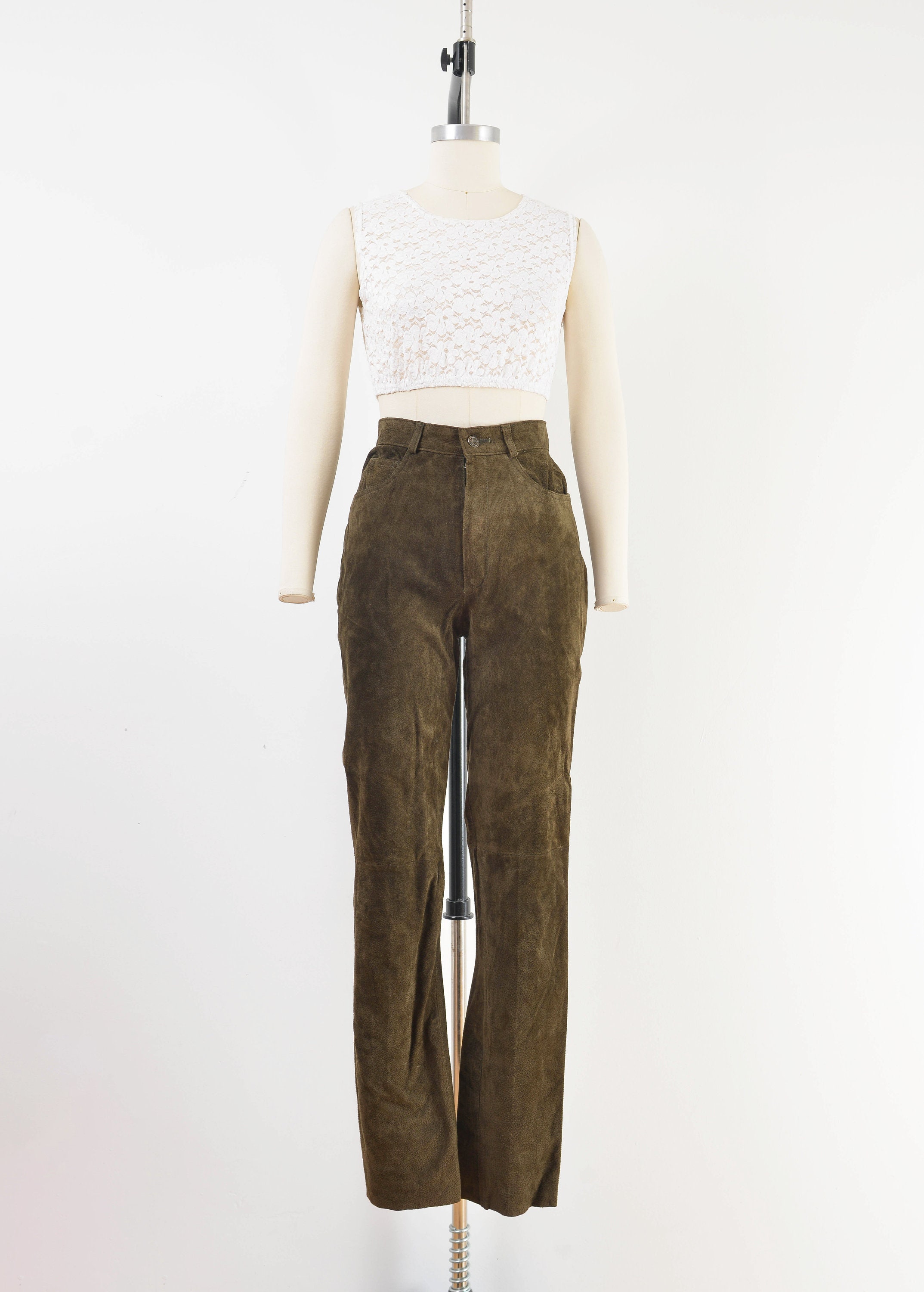 Vintage 80s Suede High Waisted Pants by Skott's Suede – Odd Faery