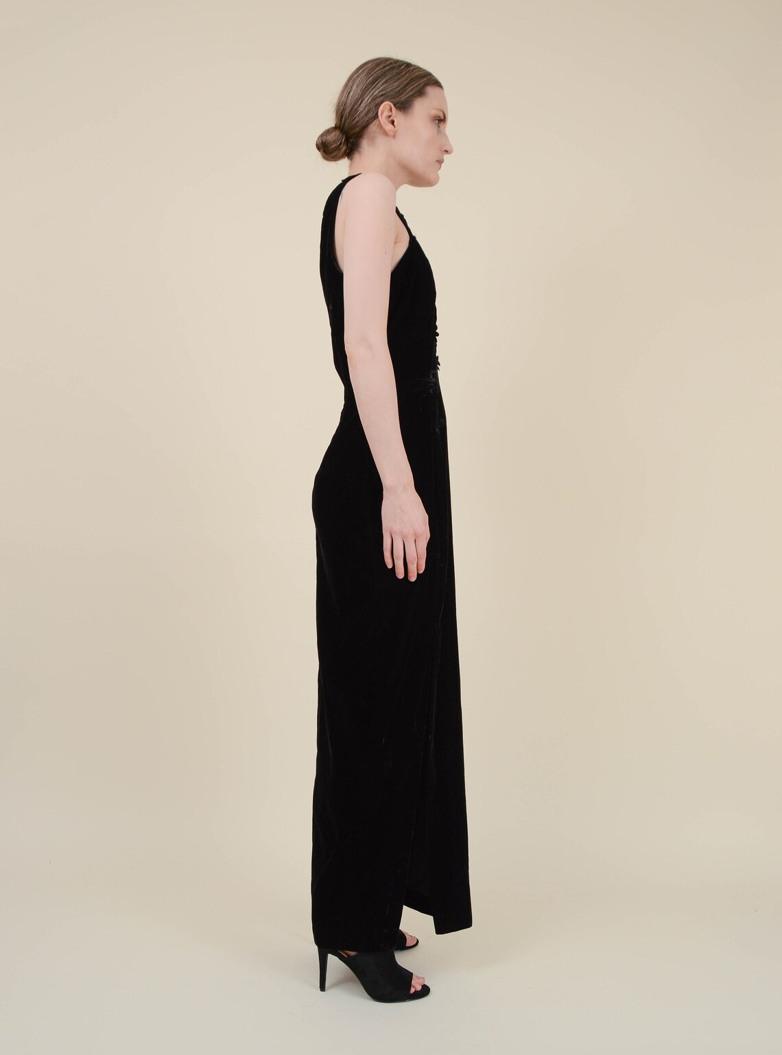 scott mcclintock black velvet dress