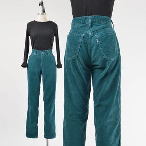 Vintage Green Corduroy Pants - Etsy