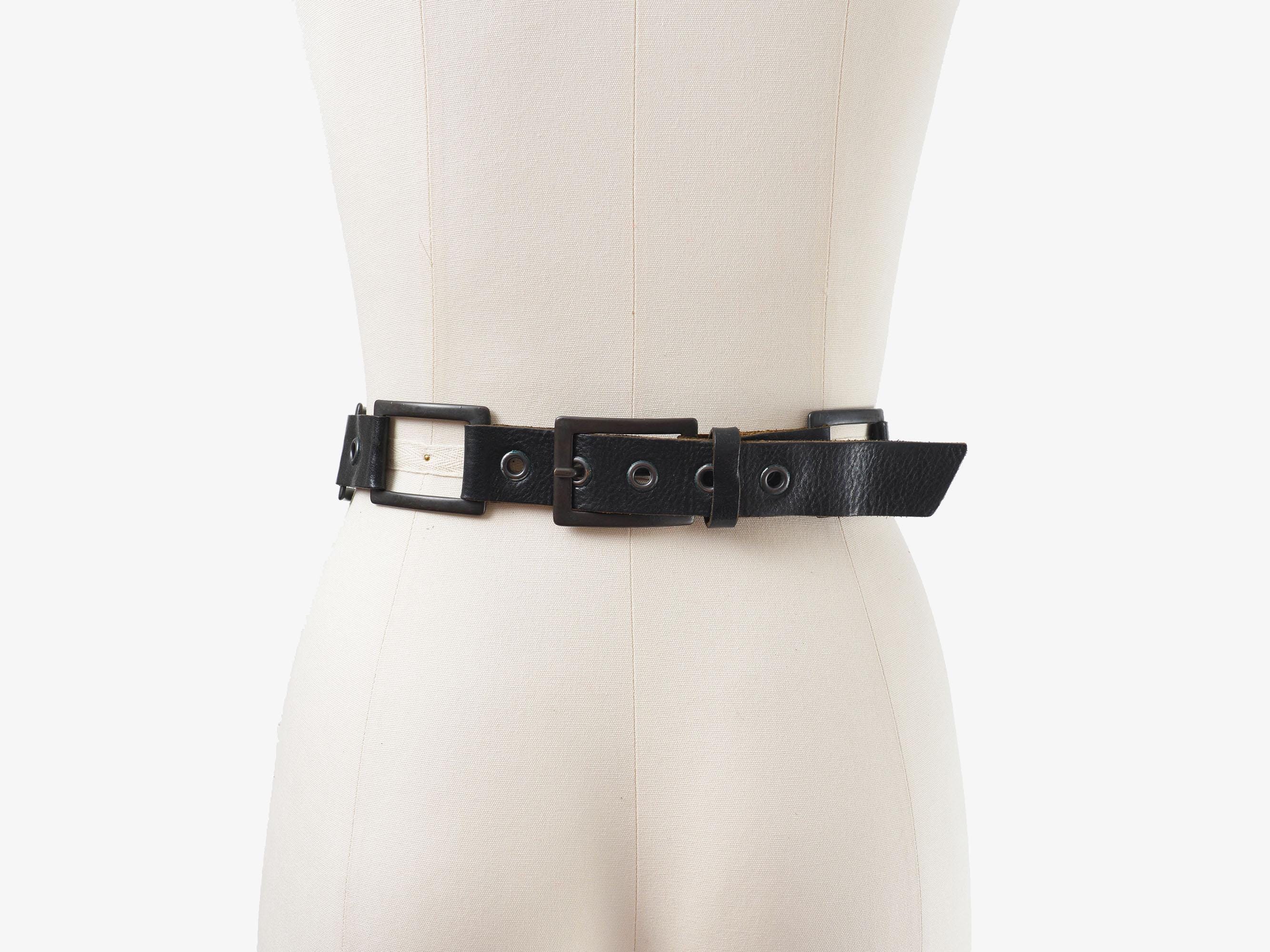NEW Banana Republic Black Boho Woven Belt with Shell Buckle Size Large BANANA REPUBLIC LEATHER Belt,banana Republic Belt Womens  main image 3