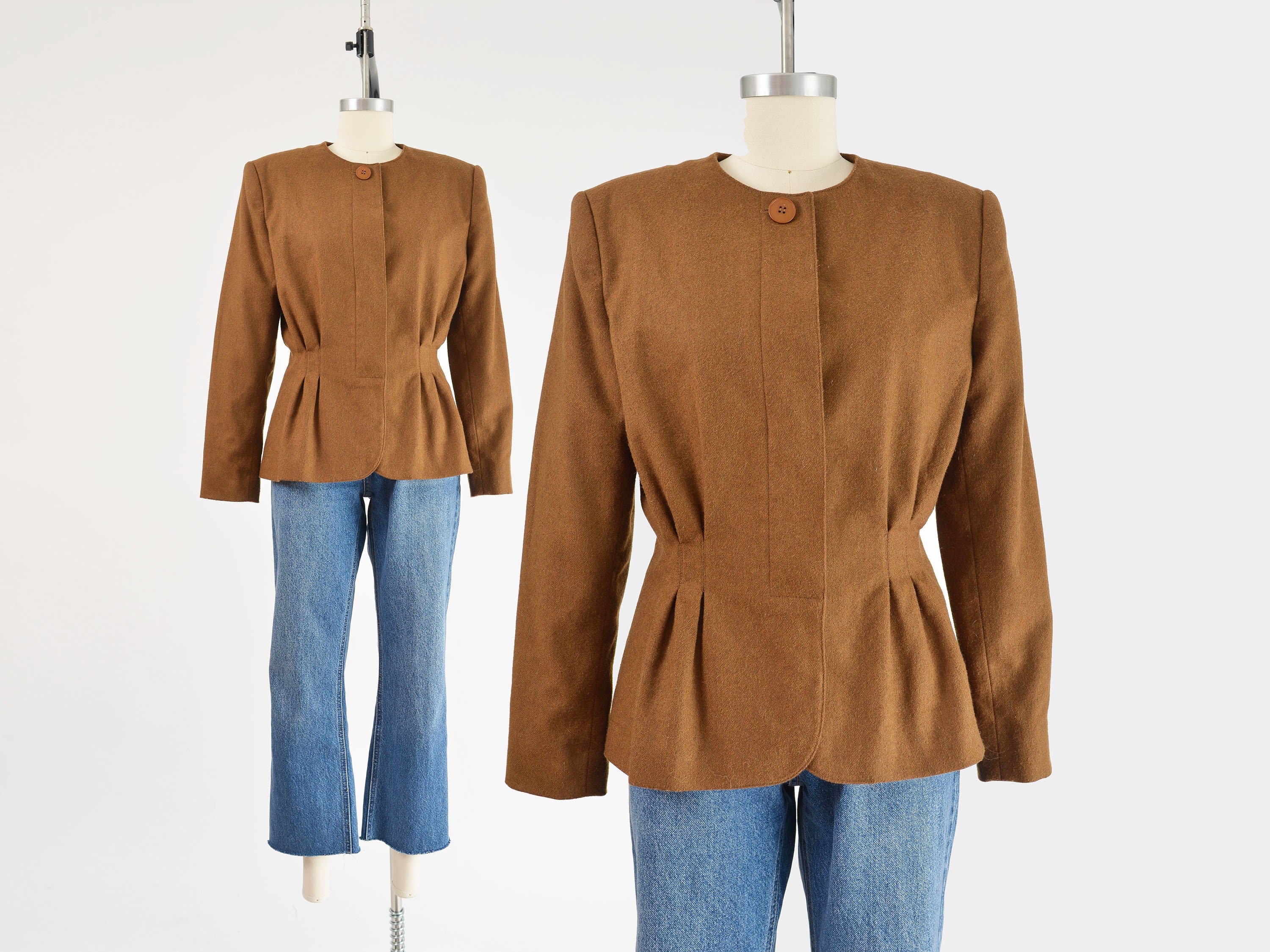 Fleet street classic wool peplum coat 2025