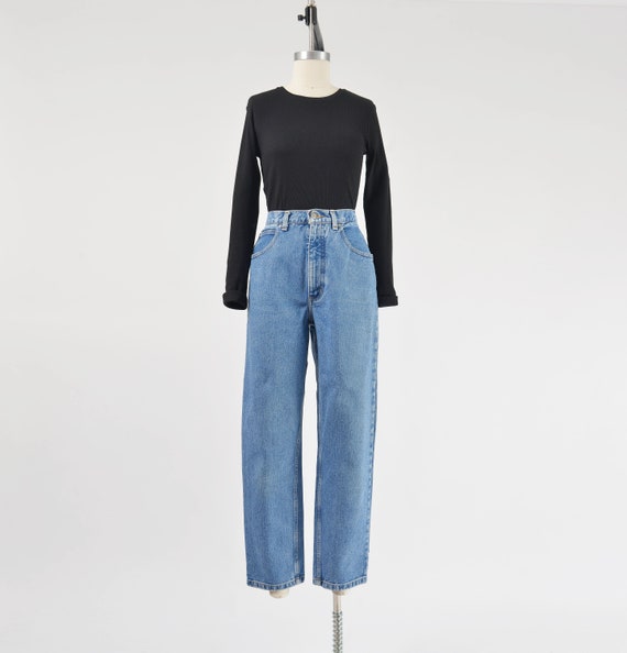 Geoffrey Beene Jeans 90s Vintage High Waisted Tap… - image 2