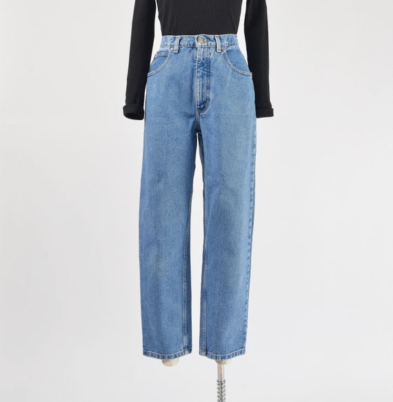 Geoffrey Beene Jeans 90s Vintage High Waisted Tap… - image 3