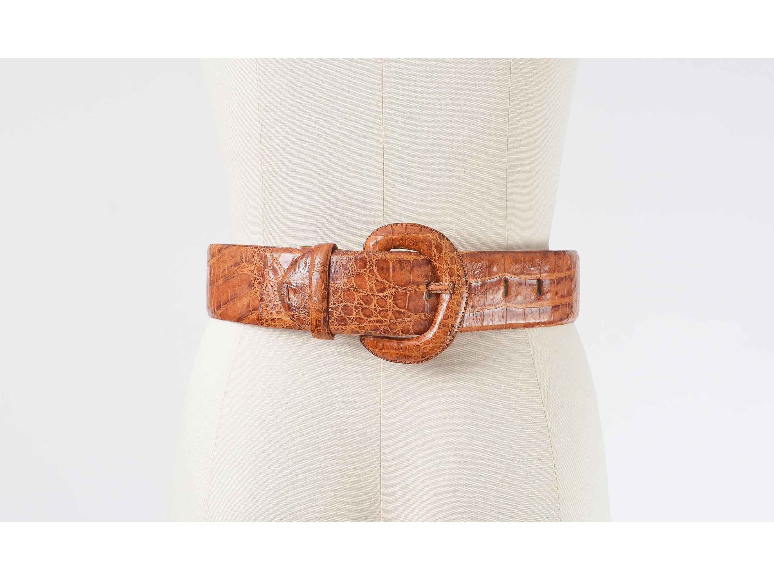 80s Crocodile Belt - Etsy display picture 1