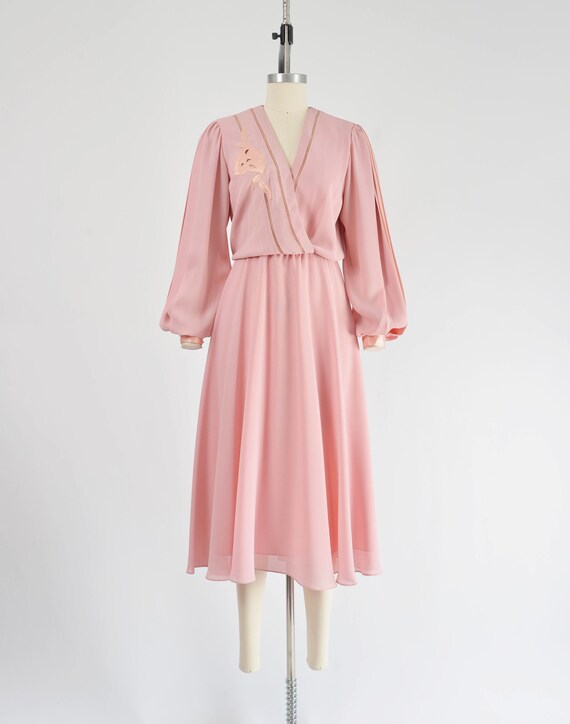 Pink Ursula of Switzerland Dress size S M | 70s V… - image 2