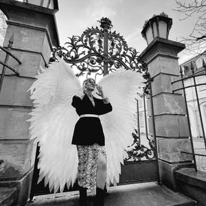 Large White Angel Wings - Perfect for Men’s Costumes & Photo Shoots, White Wings, Large Wings, Giant White Angel Wings for Party