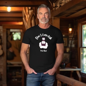 Funny Unisex Heavy Cotton Tee, Quirky Graphic Shirt for Dad, Casual Gift for Him, Father&#39;s Day, Birthday, Humor Clothing