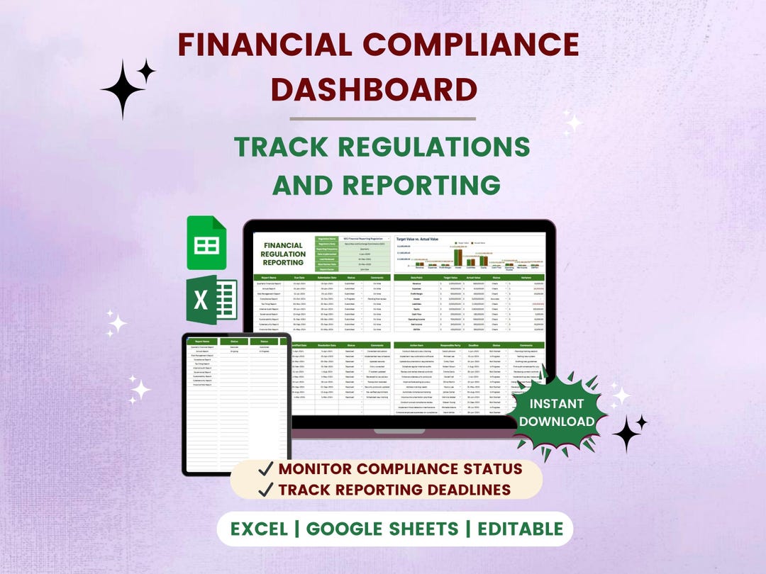 Regulation and Reporting Tracker | Financial Compliance Dashboard ...