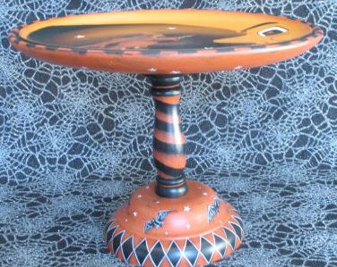 Vintage Style Halloween Cake Stand Etsy