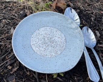 Handmade Stoneware Spoon Rest-Large gray