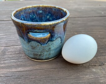 Handmade Stoneware Egg Separator for Kitchen