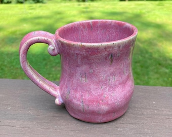 Hand made-One of a kind-Wheel thrown-Stoneware mug-Large