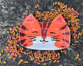 Ceramic Stoneware Cat Shaped Dish