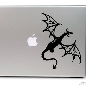 Flying Dragon CAR DECAL, Fantasy sticker, Dragon gift, Medieval decor, Dragon Wall Art, DnD Gifts