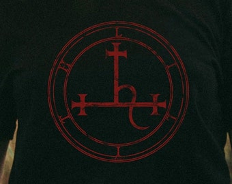 Lilith T-Shirt, Göttinnenkleidung, Wicca-Shirt, Hexenbekleidung, Okkult-T-Shirt, Lilith Sigil, Erwachsene und Jugendliche