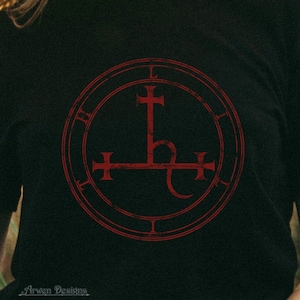 Lilith T-shirt, Goddess Clothing, Wiccan Shirt, Witchy Apparel, Occult T-Shirt, Lilith Sigil, Adult and Youth