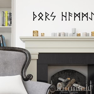 Elder Futhark Runes - Set of 24 - Vinyl WALL ART, Viking Decals, Norse Stickers, Witches Runes