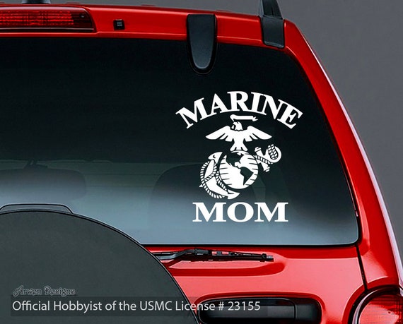 12-Pack US Marines Logo Stickers - Official Licensed 1 Inch Round Decals For Laptop, Water Bottle & Car (Matte Vinyl)