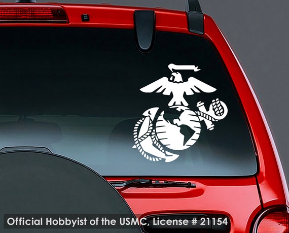 Eagle Globe & Anchor White Usmc Car Decal Window Stickers Marine Corps 6 X 5.75 Eagle Globe & Anchor White Usmc Car Decal Window Stickers Marine Corps 6 X 5.75