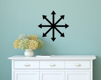Chaos Symbol Vinyl WALL ART Okkulter Aufkleber, Chaos Stern, Chaos Magie